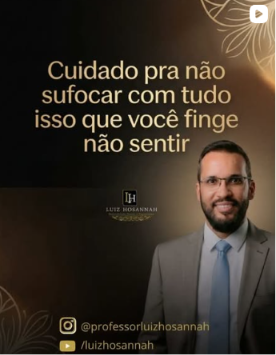 Publicação de Luiz Hosannah no Instagram
